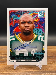 2025 Donruss #ATGK-CWN ALL-TIME GRIDIRON KINGS AUTO /25 Charles Woodson Packers - Bild 1 von 2