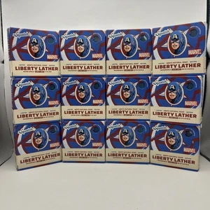 Dr. Squatch - Lot of 12 MARVEL Soaps, Captain America - Liberty Lather, 5oz Bars - Picture 1 of 3