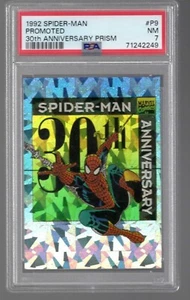 1992 Spider-man Marvel Promoted 30th Anniversary PSA 7 Cracked Ice Prism #P9 - Picture 1 of 2