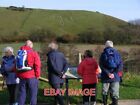 PHOTO  VIEWING THE CERNE GIANT AT CERNE ABBAS RESTORED IN 2008 THIS CHALK HILL F