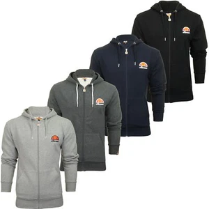 Ellesse Mens Zip Thru Hoodie Sweatshirt MILETTO (Anthracite, S) - Picture 1 of 14
