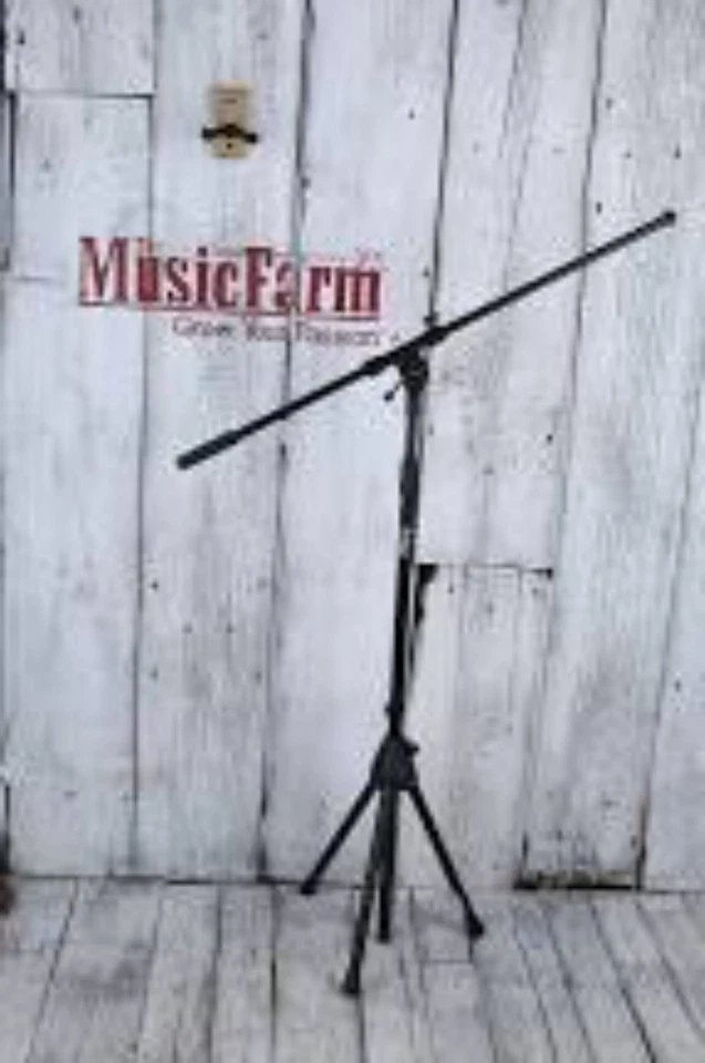 On Stage MS7701B Euro Boom Microphone Mic Stand with Removable Boom Arm Black - Image 1 of 4