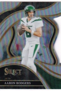 2023 Select Football AARON RODGERS #300 Club Level SILVER Prizm - New York Jets - Picture 1 of 2
