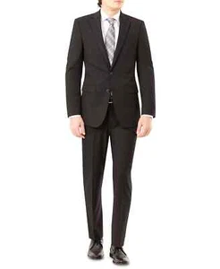 $395 IZOD Men's Black Classic Fit 2 PC Suit 46L 43 x 33 - Picture 1 of 3