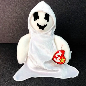 TY Beanie Babys Baby BLATT Halloween GEIST 31. Oktober 1999 neu Etikett nicht mehr produziert  - Bild 1 von 10