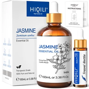 100ml Jasmine Essential Oil 100% Pure Natural Aromatherapy Candle Massage Skin - Picture 1 of 7
