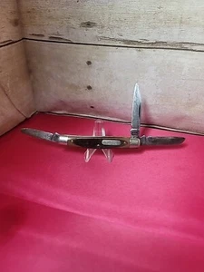 Vintage Schrade USA OLD TIMER 340T 3 Blade Stockman Folding Pocket Knife - Picture 1 of 5