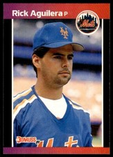 1989 Donruss Baseball Card Rick Aguilera New York Mets #526