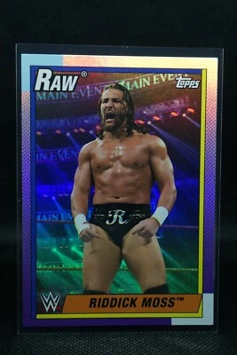 2021 Topps Heritage WWE Rainbow Foil #36 Riddick Moss + FREE SHIPPING - Image 1 of 2