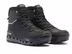 SCARPE moto TCX CLIMATREK GORETEX NERO BIANCO TOURING ADVENTURE IMPERMEABILI - Imagen 1 de 4