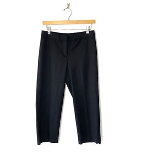 NWT J. Jill cropped slim pants 6 Petite black cotton blend trousers stretchy 