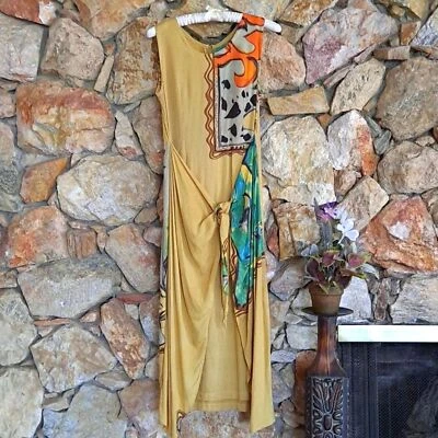 Vestido sin mangas Maui Hawaii DE COLECCIÓN diseño Batonga Surong envolvente largo completo talla pequeña Foto 1 de 4