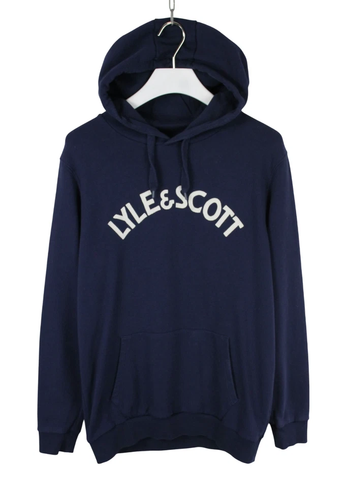 LYLE & SCOTT ML929V Sudadera con Capucha Para Hombre GRANDE Grande Logo Canguro Bolsillo Sudadera Foto 1 de 4