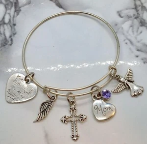 "You are always in my heart" Memorial Bracelet Funeral Gift Sympathy Gift - Picture 1 of 1