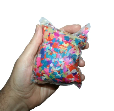 Papel Confeti Bio Degradable Multicolor Efectos Especiales Fiesta Evento Flutter Foto 1 de 4