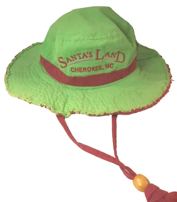 Santa's Land чероки NC зеленый ведро Boonie Kids молодежи шляпа крышка Рождественский парк - Изображение 1 из 4