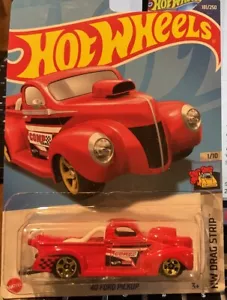 HOT WHEELS '40 FORD PICKUP HW DRAG STRIP SERIES 1/10 181/250 RED - Picture 1 of 2