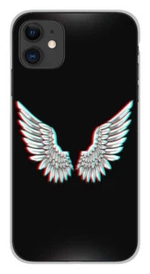 Coque en silicone imprimée compatible Apple iPhone 11 Ailes d'Ange - Photo 1 sur 3