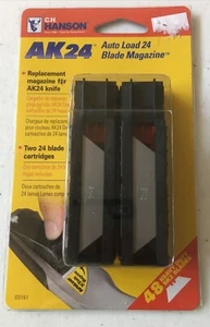 CH Hanson AK24 Auto Load ZWEI 24 Ersatzklingenmagazine Patronen KOSTENLOSER VERSAND - Bild 1 von 3