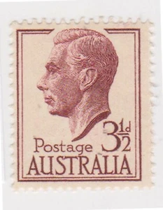 (K222-320) 1950 AU 3 1/2d brown KGVI MUH (LT) - Bild 1 von 1