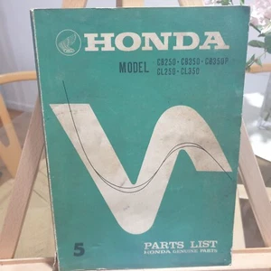Honda Motorcycle Vol 5 1973 CB250 CB350 CL250 CL350 CB350P Parts List - Foto 1 di 15