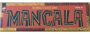 (X6) Mancala Game from Africa Age-Old Game of Strategy Solid Wood Board/Marbles - Picture 1 of 3
