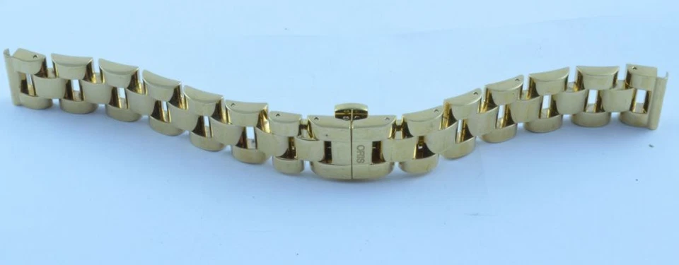 Oris Steel Bracelet 16mm Width New Top Condition Gold Plated - Image 1 of 1
