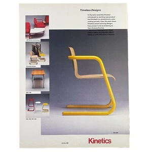 Kinetics Furniture Print Ad 1988 8.5x11 Vintage 80s Interior Design Modern - Picture 1 of 1