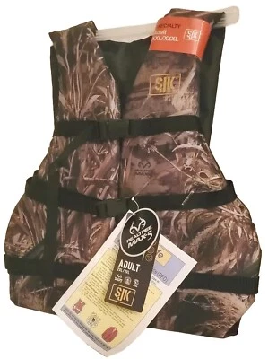 SLUMBERJACK REALTREE 🚢SJK Realtree Max5 2XX/3XXX USCG Type III Camo LifeJacket Vest ✅️Free UPS Ship