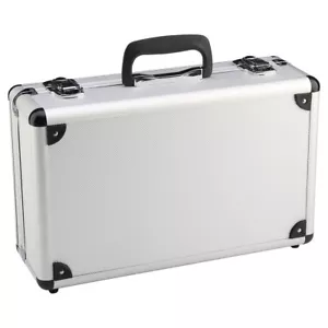 Large Hard Aluminium Flight Case Foam Lockable Tool Camera Gun Storage Carry Box - Picture 1 of 12