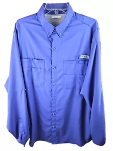 COLUMBIA Men's Tamiami II PFG Omni Shade LS Fishing Shirt Size XL (FM7253-607) - Picture 1 of 12