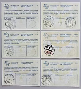 Lot mit 6 Internationale Antwortscheine, Coupon-Reponse International (C22,CN01) - Bild 1 von 2