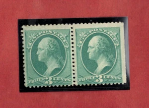Par de estampillas de Estados Unidos #158, como nuevas, H, en muy buen estado, goma perturbada (P8200N) - Imagen 1 de 1