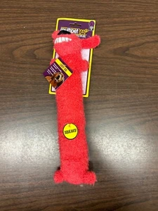 Multipet Loofa Dog Toy 12" Plush Squeaky Chew Toy for Dogs - Fun Pet Play Gift - Picture 1 of 4