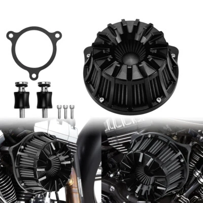 Black Stripe Air Cleaner Filter Gray Intake For Harley Softail Low Rider 18-2025 - Image 1 of 4