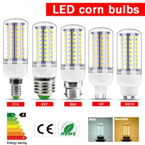 Bulb E27 GU10 G9 LED E14 Corn Light SMD2835 220V chips warm/white Home Lamp - Picture 1 of 16