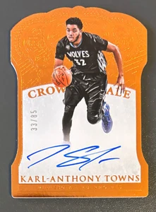2015-16 Panini Preferred #199 KAT Towns Crown Royale Rookie Auto on Card 33/85 - Bild 1 von 6