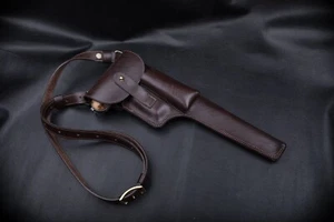 Mauser C96 Leather Flap Holster | Сustom Made | Unique Design | Vintage Look - Picture 1 of 7