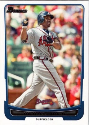 2012 Bowman #44 Michael Bourn Atlanta Braves - Image 1 of 2