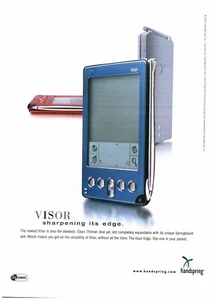 2001 PRINT AD - HANDSPRING VISOR EDGE ELECTRONIC ORGANIZER AD - AD ONLY - Picture 1 of 1