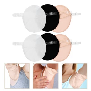 3 Pairs Sweat Pads Women Armpit Pads Sports Underarm Sweat Pads Absorbent Pads - Picture 1 of 11