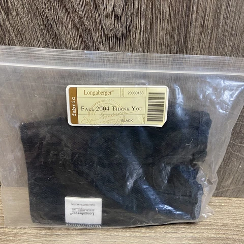 Longaberger Basket Liner Fall 2004 Thank You Black 20030163 New Free Ship Cover