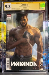 WAKANDA #1 CGC SS 9.8 "ARTGERM" SIGNED KILL MONGER VARIANT BLACK PANTHER - Picture 1 of 6