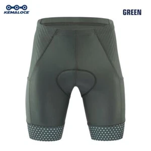 Kemaloce Cycling Shorts Men Blank Black&grey&red Gel Pad Summer Bike Shorts Road - Picture 1 of 29