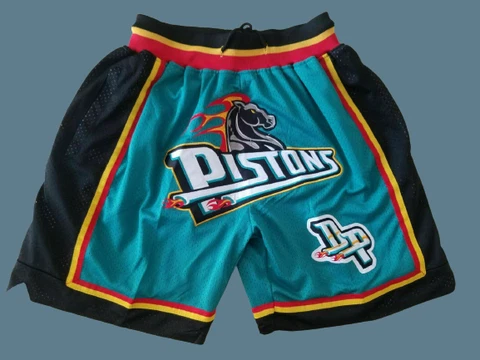 Detroit Pistons Men's Vintage Basketball Shorts  - Green  New Cover