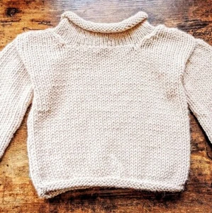Knit Sweater, Size 6-9 Months, Machine Washable, Gift For Child, Shower Gift - Picture 1 of 4