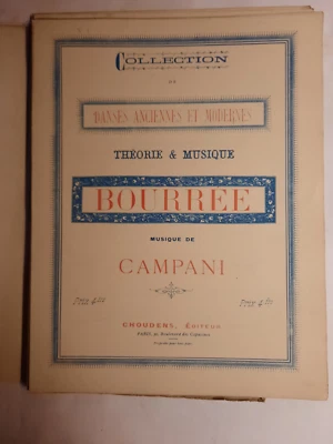 Danses anciennes et modernes La Bourrée Campani Theorie Partition Danse - Photo 1/3