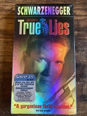 Foil Case True Lies SEALED VHS 1995 Arnold Schwarzenegger & Jamie Lee Curtis VTG - Image 1 of 4