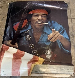 Póster vintage raro de Jimmy Hendrix 1971 - Imagen 1 de 5
