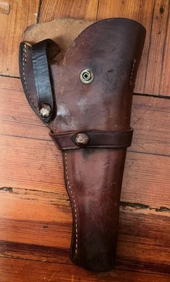 Винтажная кожаная кобура для бедер Red Head 208 DB 6 дюймов - для правой руки - Изображение 1 из 4
